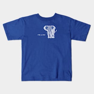 African Elephant - I'm Alive! - elephant lover's design Kids T-Shirt